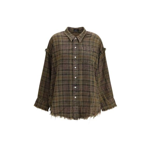 R13 Tops - R13 Checked Cotton Women's Shirt